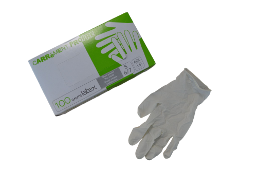 gants latex taille s